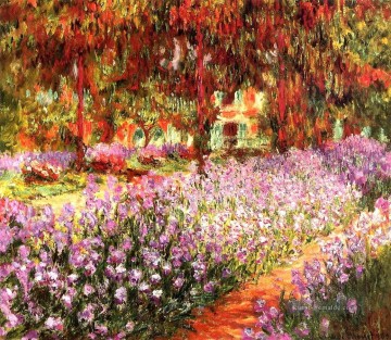 Der Garten aka Iris Claude Monet Ölgemälde